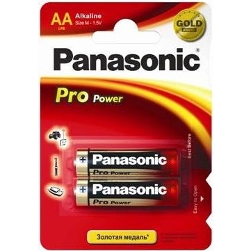 Panasonic AA bat Alkaline 2шт Pro Power (LR6XEG/2BP) - зображення 1