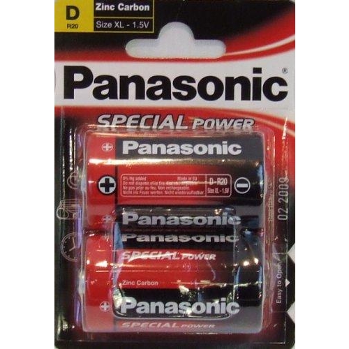 Panasonic D bat Carbon-Zinc 2шт Special (R20REL/2BPU) - зображення 1