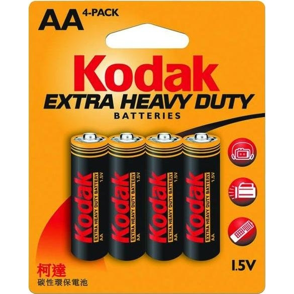 Kodak AA bat Carbon-Zinc 4шт Extra Heavy Duty 30951044 - зображення 1