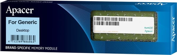 Apacer 2 GB DDR3 1600 MHz (DL.02G2K.HAM) - зображення 1