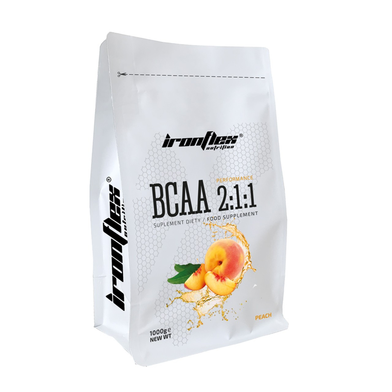 IronFlex Nutrition BCAA 2-1-1 Performance 1000 g /200 servings/ Peach - зображення 1