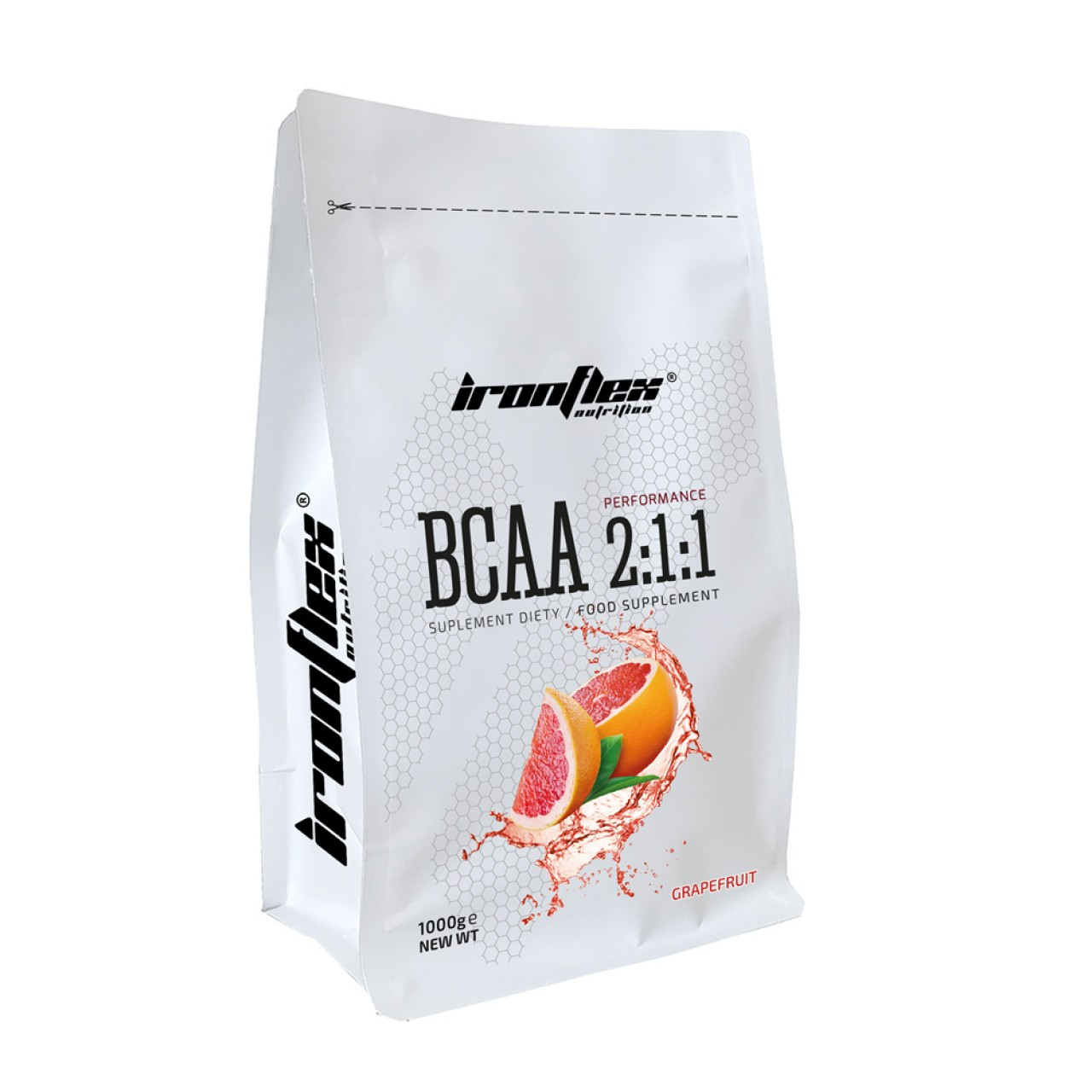 IronFlex Nutrition BCAA 2-1-1 Performance 1000 g /200 servings/ Grapefruit - зображення 1