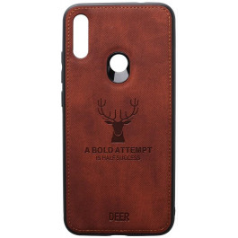 TOTO Deer Shell With Leather Effect Case Xiaomi Redmi Note 7 Brown
