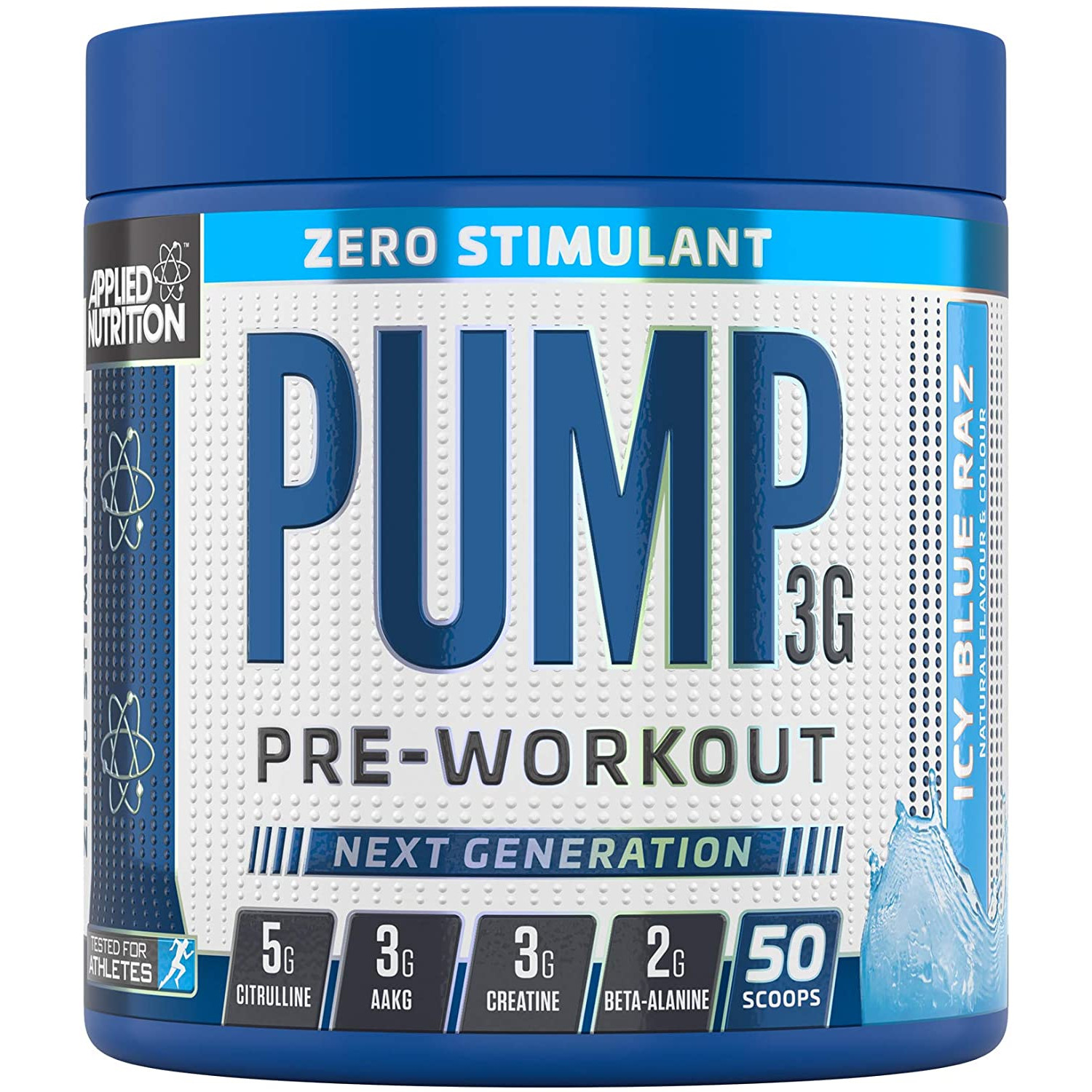 Applied Nutrition Pump 3G Pre-Workout 375 g /25 servings/ Icy Blue Raz - зображення 1