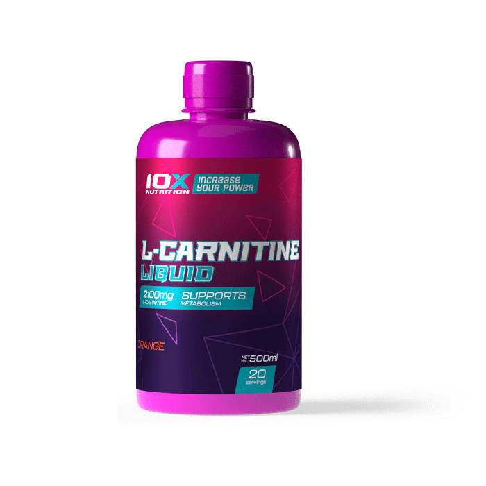 10x Nutrition L-Carnitine Liquid 500 ml /20 servings/ Orange - зображення 1
