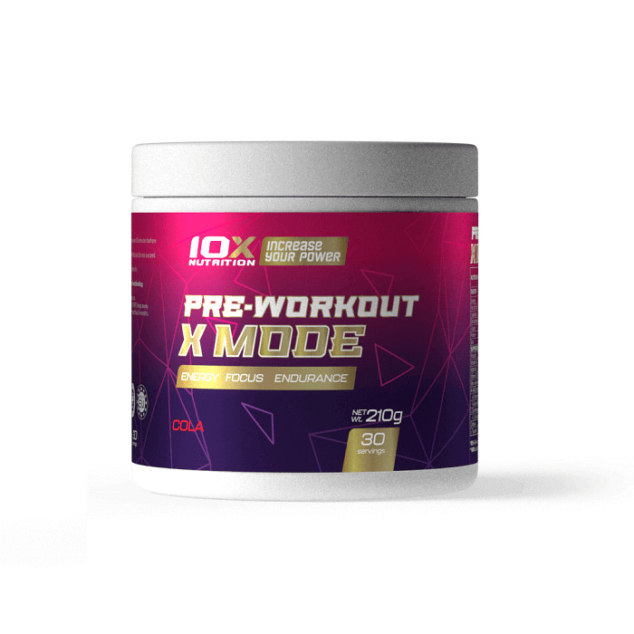 10x Nutrition Pre-Workout X Mode 210 g /30 servings/ Fruit Punch - зображення 1