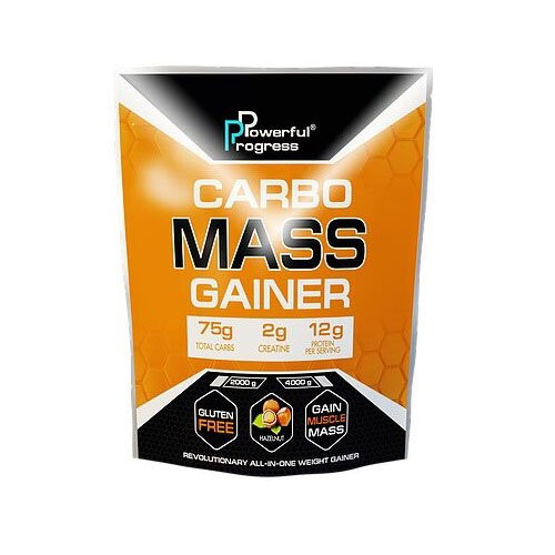 Powerful Progress Carbo Mass Gainer 4000 g /40 servings/ Cappuccino - зображення 1
