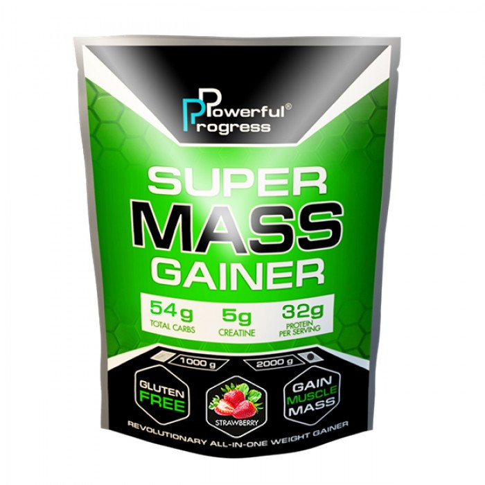 Powerful Progress Super Mass Gainer 2000 g /20 servings/ Blueberry Сheesecake - зображення 1