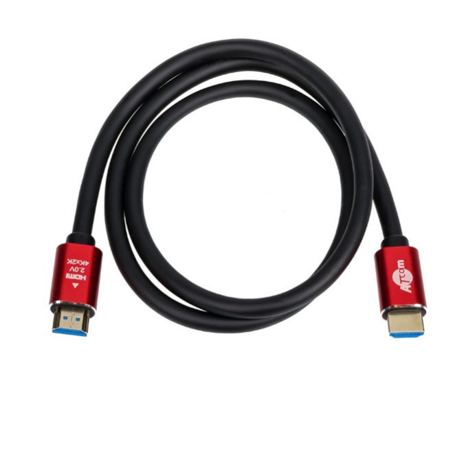 ATcom HDMI - HDMI Red/Gold 2m (24942) - зображення 1