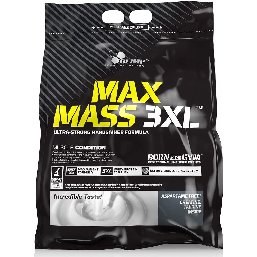 Olimp MaxMass 3XL 6000 g /60 servings/ Vanilla - зображення 1