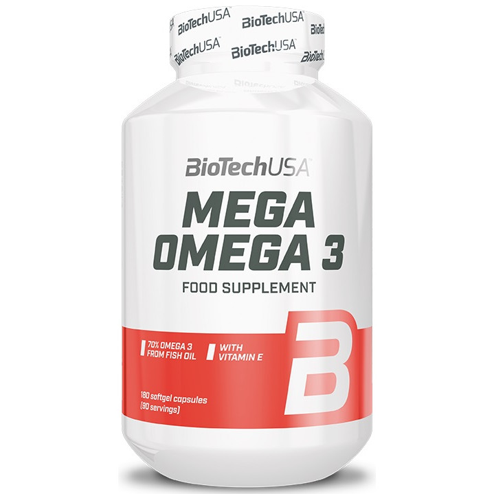 BiotechUSA Mega Omega 3 180 caps - зображення 1