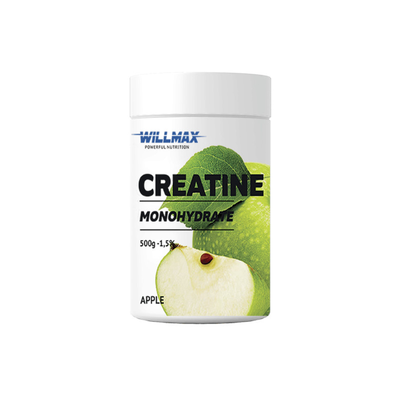 Willmax Creatine Monohydrate 500 g /100 servings/ Apple (wx1006) - зображення 1