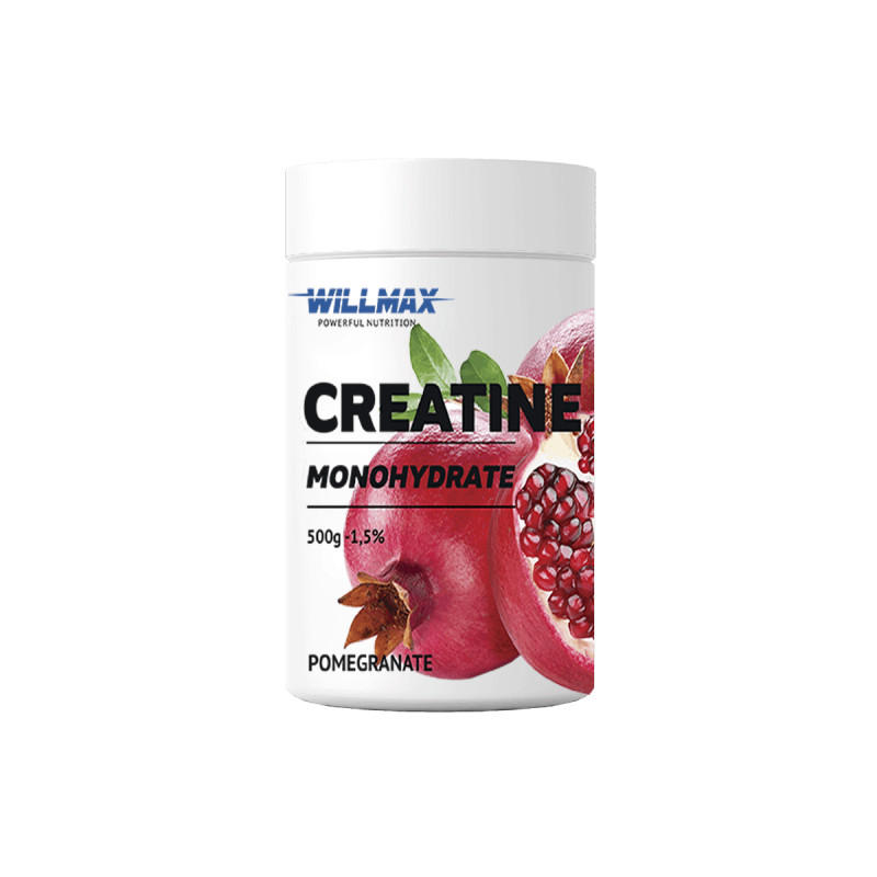 Willmax Creatine Monohydrate 500 g /100 servings/ Pomegranate (wx1004) - зображення 1