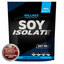 Willmax Soy Isolate 900 g /30 servings/ Клубничный джем (wx702)