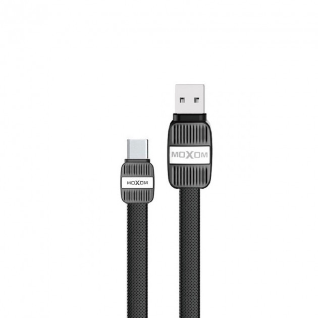 MOXOM USB-A - Lightning 1m Black (MX-CB04) - зображення 1