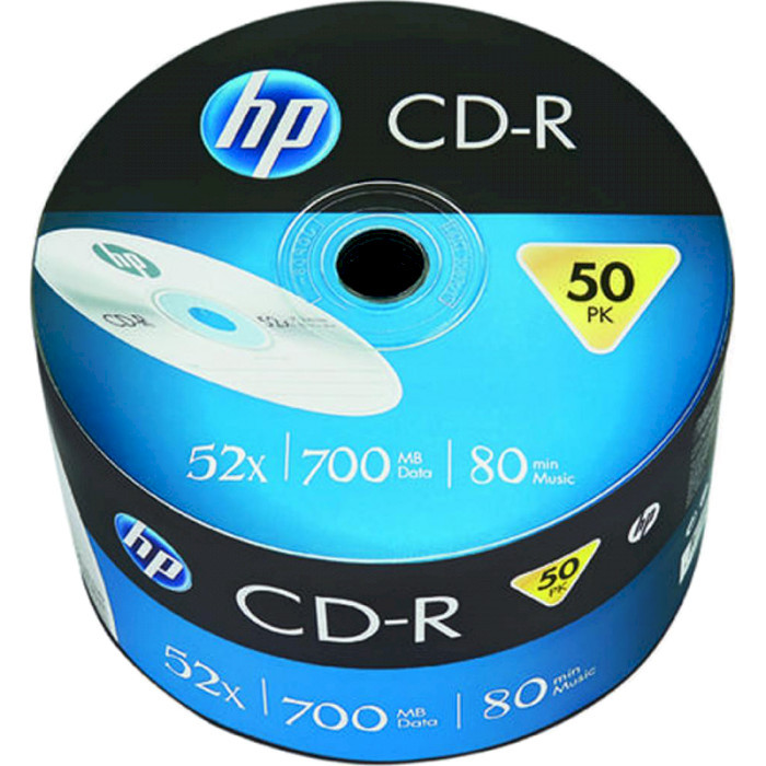 HP CD-R HP 700MB 52x 50pcs/wrap (69300/CRE00070-3) - зображення 1