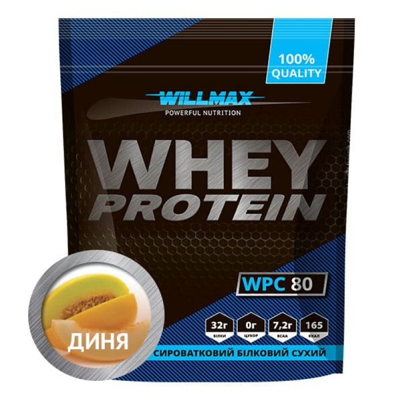 Willmax Whey Protein 80% 920 g /23 servings/ Диня (wx122) - зображення 1