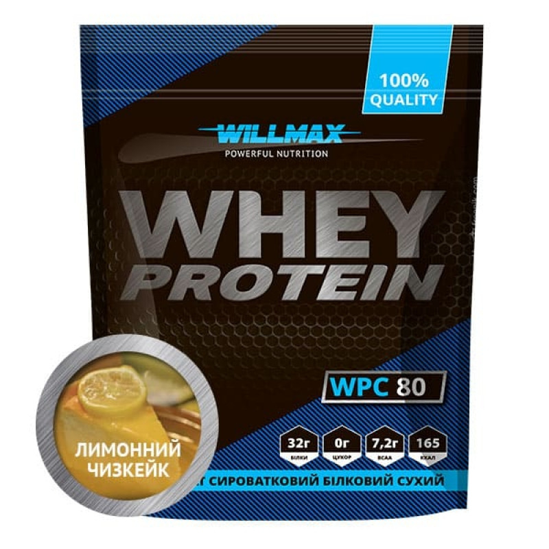 Willmax Whey Protein 80% 920 g /23 servings/ Лимонний Чизкейк (wx110) - зображення 1