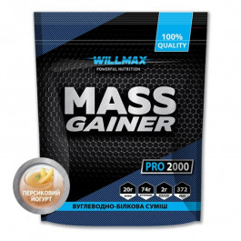Willmax Mass Gainer 2000 g /20 servings/ Персиковий йогурт (wx311)