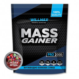 Willmax Mass Gainer 2000 g /20 servings/ Лісова ягода (wx308)