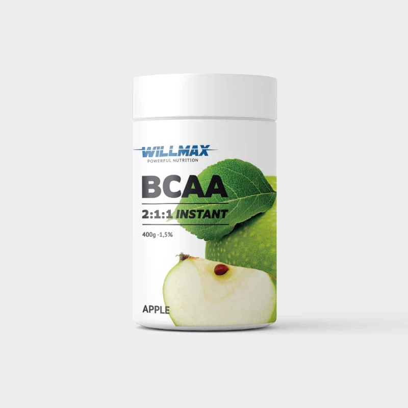Willmax BCAA 2:1:1 Instant 400 g /80 servings/ Яблуко (wx405) - зображення 1