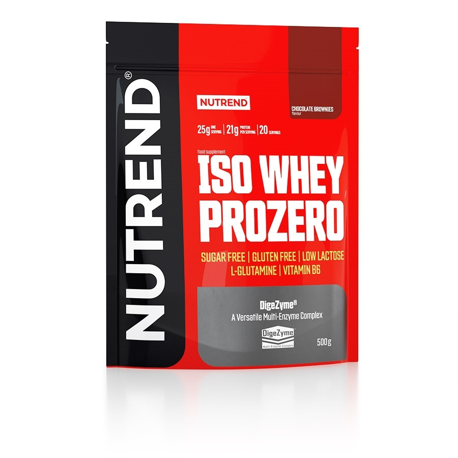 Nutrend Iso Whey Prozero 500 g /20 servings/ Chocolate Brownies - зображення 1