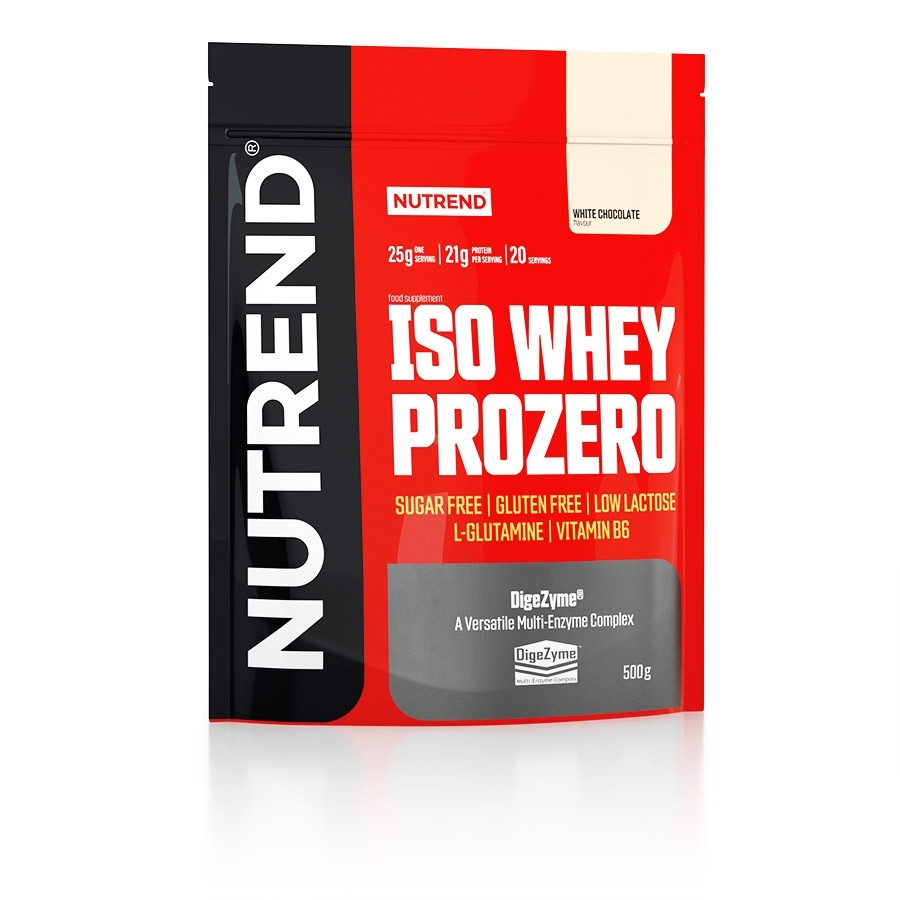 Nutrend Iso Whey Prozero 500 g /20 servings/ White Chocolate - зображення 1