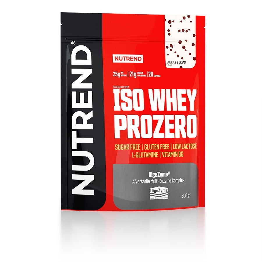 Nutrend Iso Whey Prozero 500 g /20 servings/ Cookies Cream - зображення 1