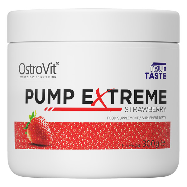 OstroVit Pump Extreme 300 g /30 servings/ Strawberry - зображення 1
