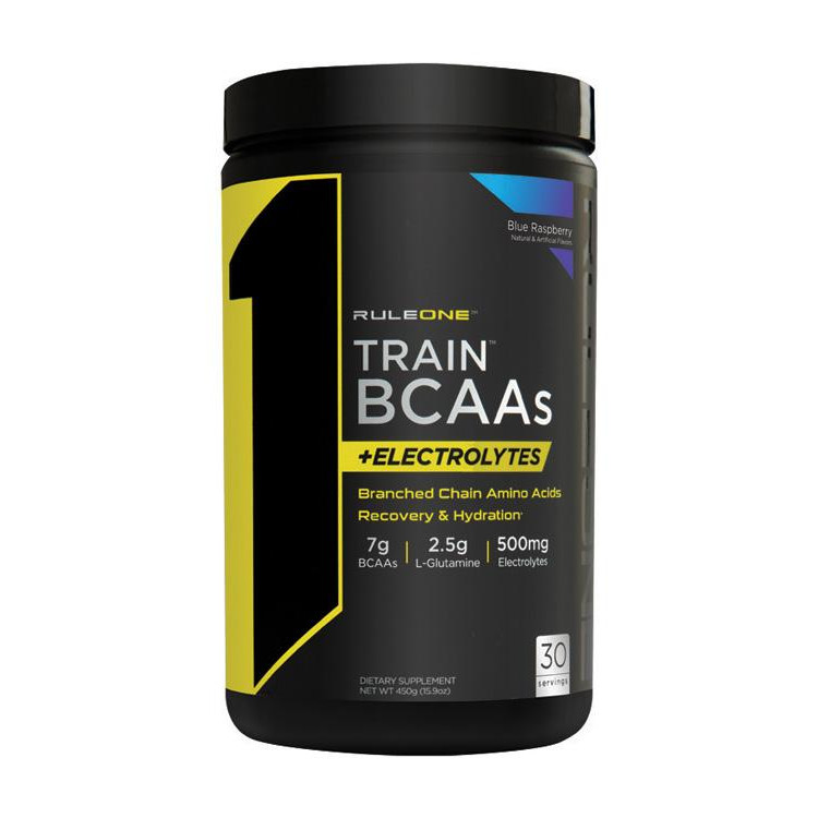 Rule One Proteins R1 Train BCAAs 450 g /30 servings/ Blue Raspberry - зображення 1