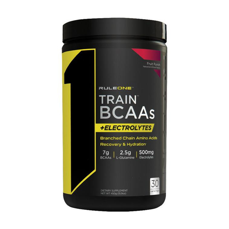 Rule One Proteins R1 Train BCAAs 450 g /30 servings/ Fruit Punch - зображення 1