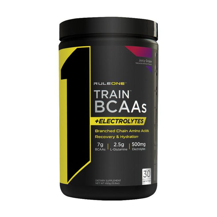 Rule One Proteins R1 Train BCAAs 450 g /30 servings/ Juicy Grape - зображення 1