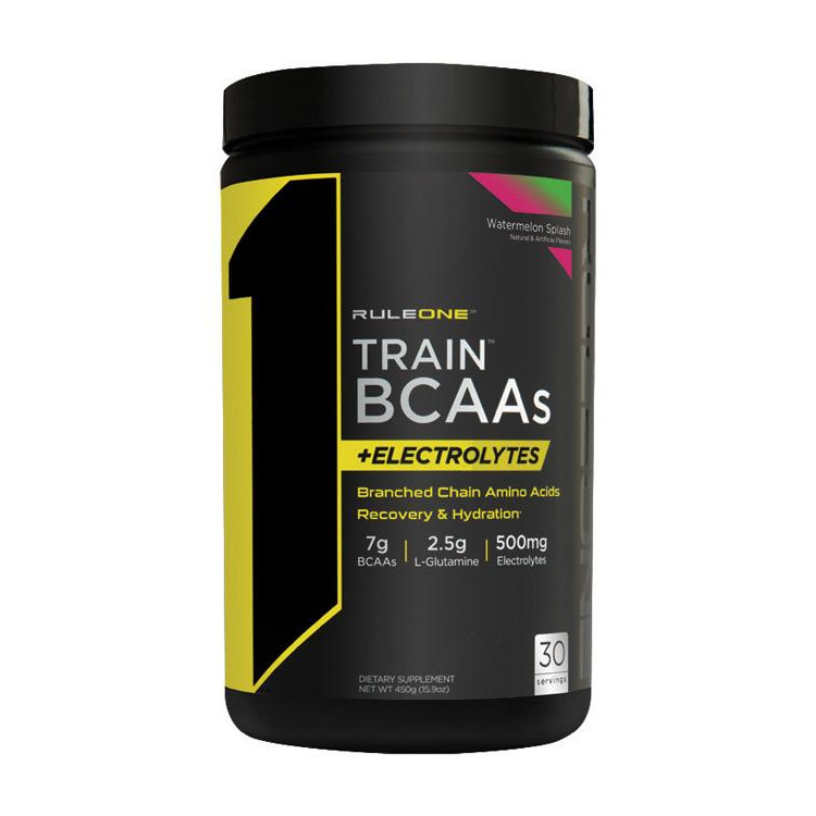 Rule One Proteins R1 Train BCAAs 450 g /30 servings/ Watermelon Splash - зображення 1