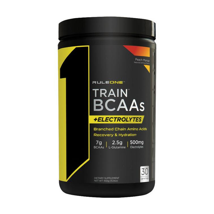 Rule One Proteins R1 Train BCAAs 450 g /30 servings/ Peach Mango - зображення 1