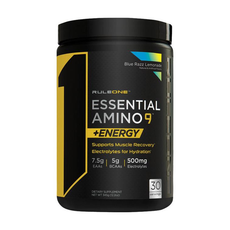 Rule One Proteins R1 Essential Amino 9 +Energy 345 g /30 servings/ Blue Razz Lemonade - зображення 1