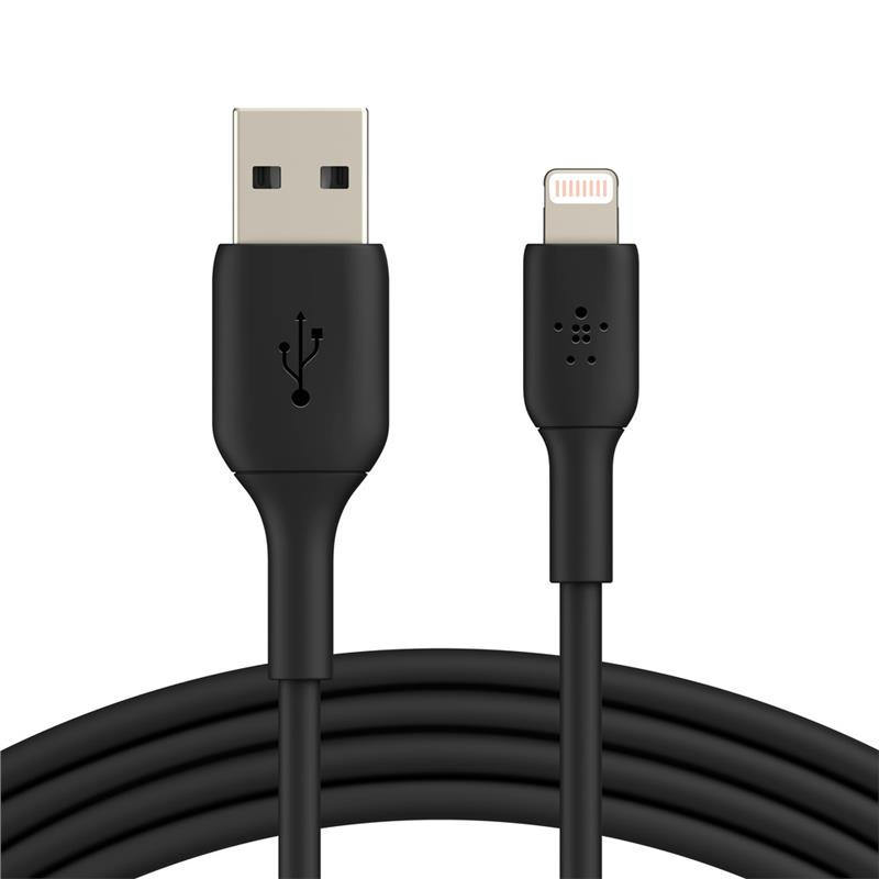 Belkin USB-A Lightning PVC 3m black (CAA001BT3MBK) - зображення 1
