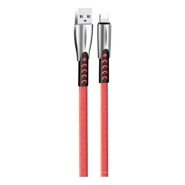 ColorWay USB/Apple Lightning 2.4 A 1m Red (CW-CBUL010-RD) - зображення 1