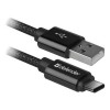 Defender USB/USB Type-C 1m Black (87814) - зображення 1