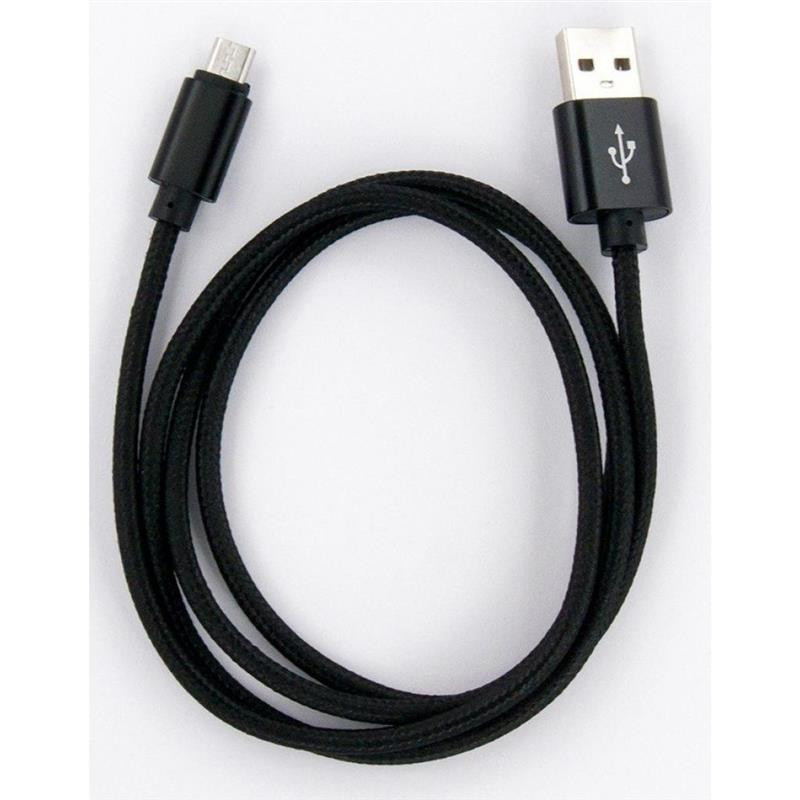 DENGOS USB-microUSB 1m Black (NTK-M-MT-BLACK) - зображення 1