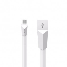 Hoco X4 Zinc Alloy Rhombic MicroUSB 1.2m White