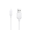 Hoco X6 Khaki MicroUSB 1m White - зображення 1