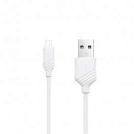 Hoco X6 Khaki MicroUSB 1m White