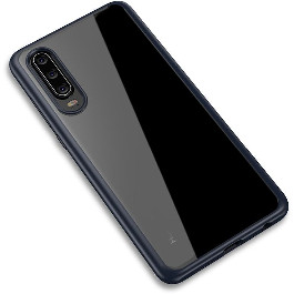 iPaky Bright Series/TPU frame With Clear PC Case Huawei P30 Blue