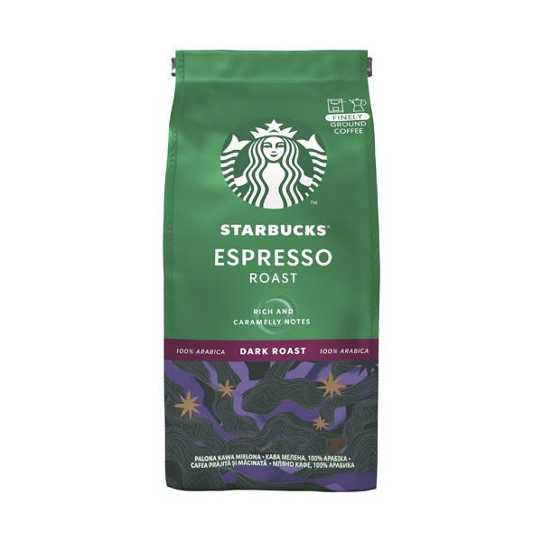 Starbucks Espresso Roast молотый 200 г (7613037204438) - зображення 1