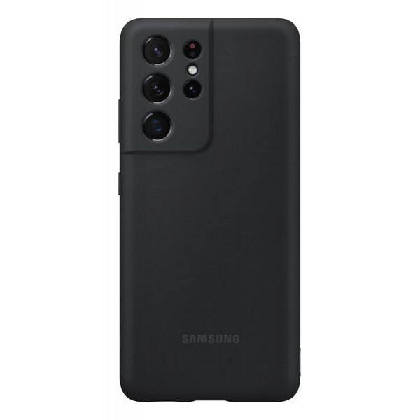 Samsung G998 Galaxy S21 Ultra Silicone Cover Black (EF-PG998TBEG) - зображення 1