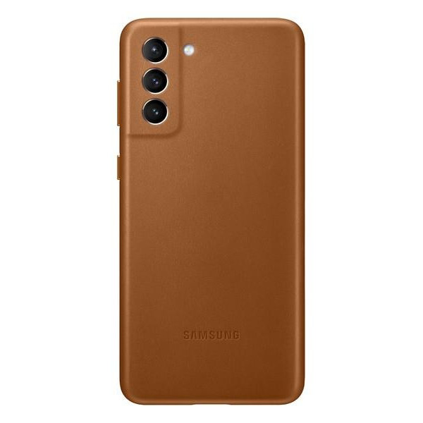 Samsung G995 Galaxy S21 Plus Leather Cover Brown (EF-VG996LAEG) - зображення 1