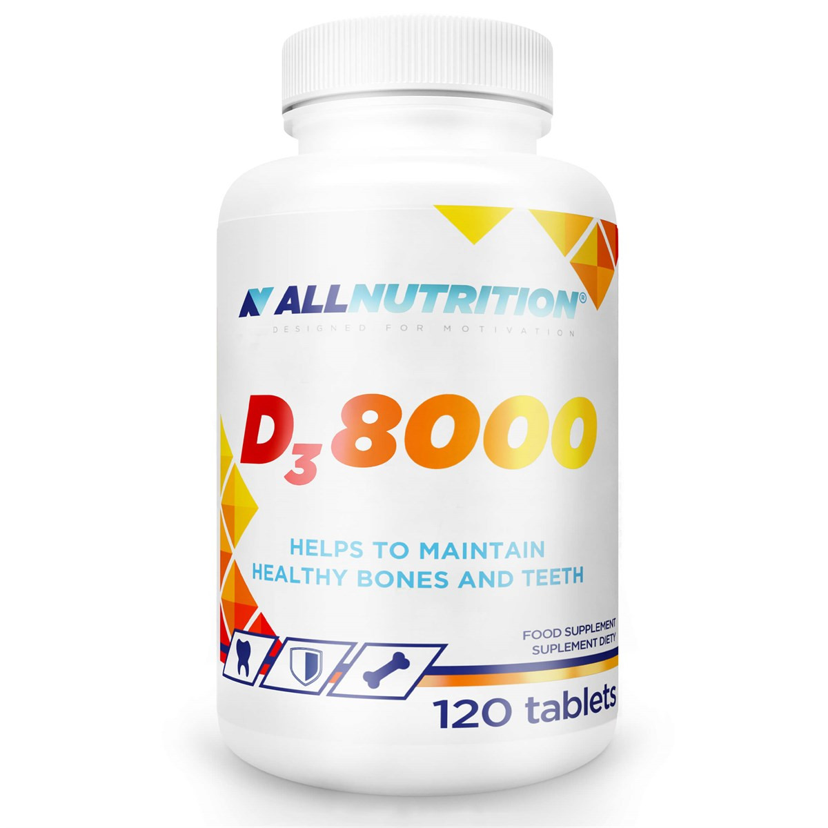 AllNutrition Vitamin D3 8000 120 tabs - зображення 1