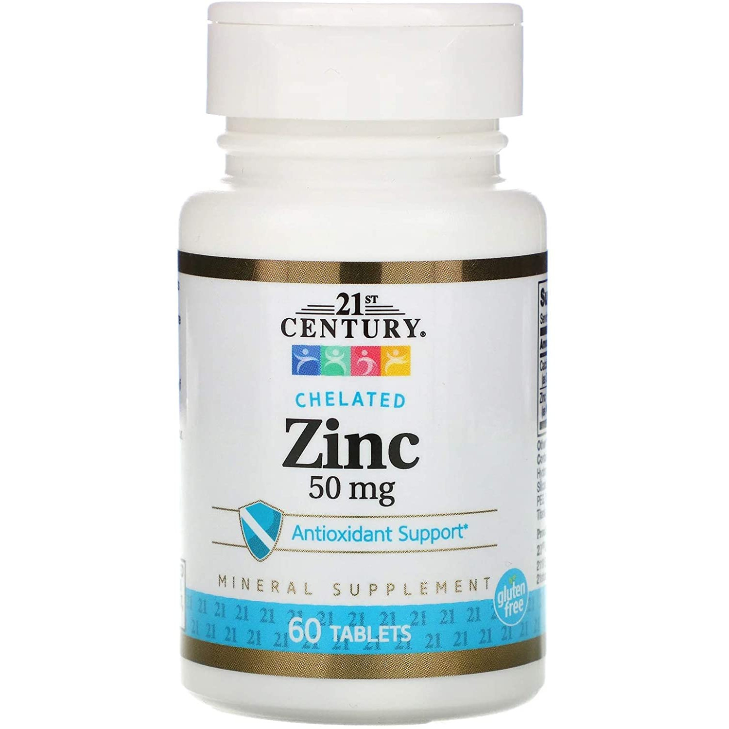 21st Century Chelated Zinc 50 mg 60 tabs - зображення 1