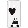 TOTO Acrylic+TPU Print Case Samsung Galaxy A20/A30 #53 Panda B Transparent - зображення 1