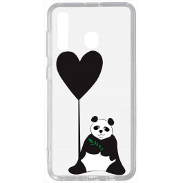 TOTO Acrylic+TPU Print Case Samsung Galaxy A20/A30 #53 Panda B Transparent